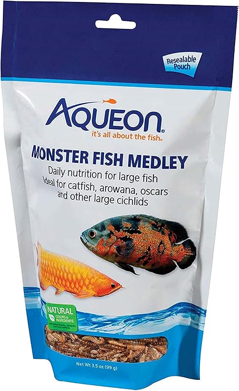 Alimento para Peixes Grandes com Camarões de Rio e Tenébrios Aqueon Monster Fish Medley 99 g