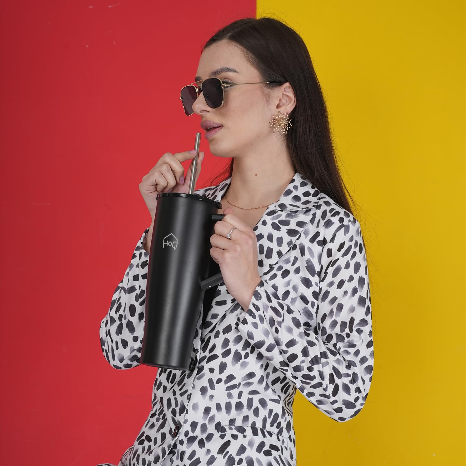 House of Quirk 1200ML Tumbler - Stainless Steel Water Bottle -5