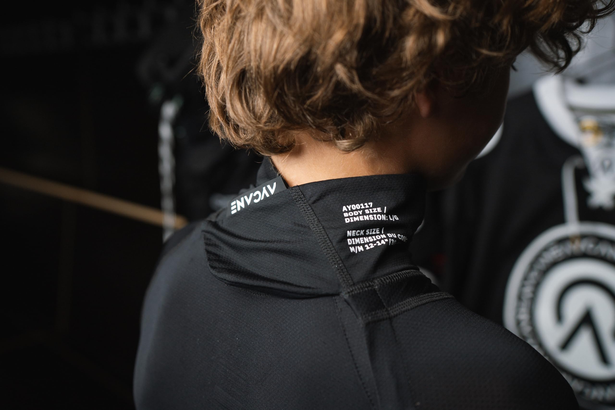 Blade – Eishockey Base Layer Schwarz mit A6 Schnittschutz für Hals & Handgelenke, Langarm, Silikon Grip, BNQ