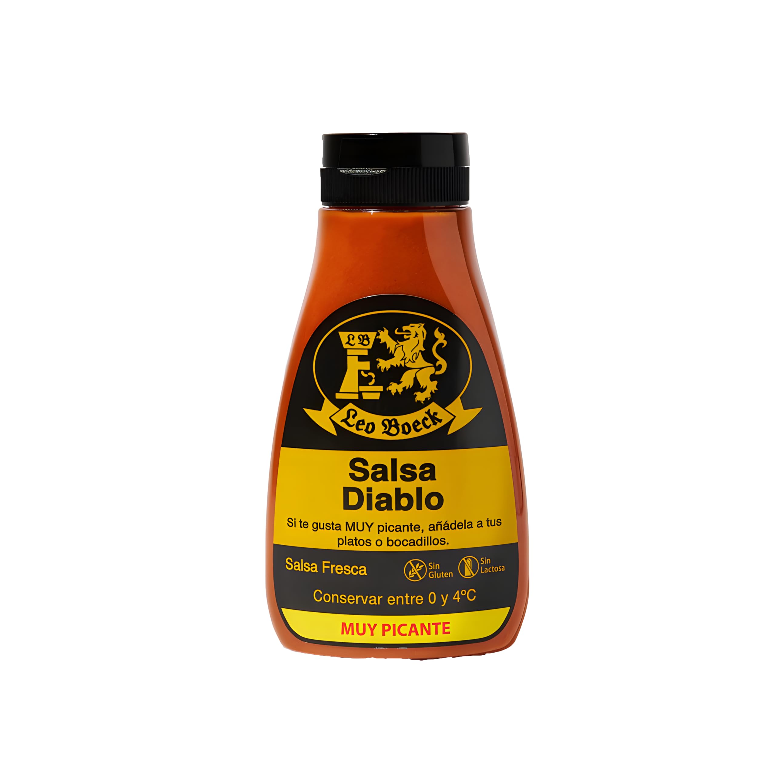 Salsa Leo Boeck -pack de 5 botes 250 ml de Salsa deTOMATE, MOSTAZA, BRAVA, PARRILLA, DIABLO.