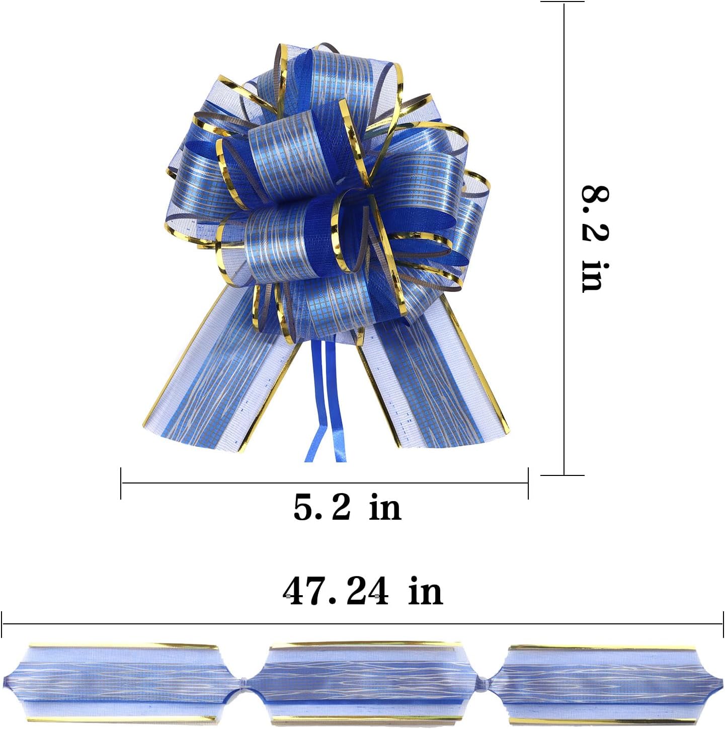 20 PCS Bows for Gift Wrapping Multicolour Pull Gift Bows Velvet Bows for Christmas Tree Birthday Party Wedding Christmas Bows for Presents Outdoor Gift Basket Flower Valentine's Day Gift Decorations - Image 2