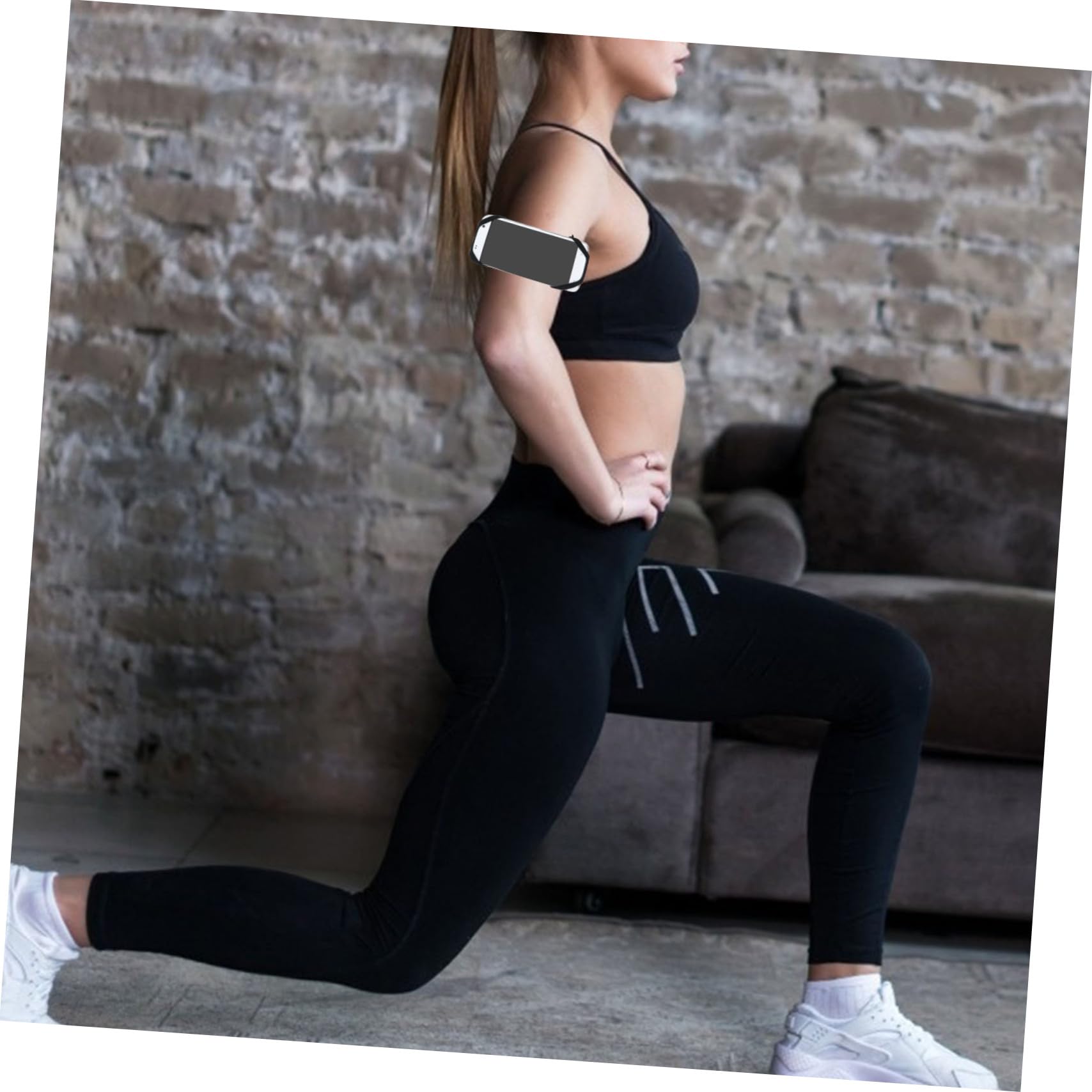SHINEOFI 3 Set Smartphone Braccio e Rimovibile Marsupio Sportivo per Allenamenti e Attività Nero Adatta per Sport