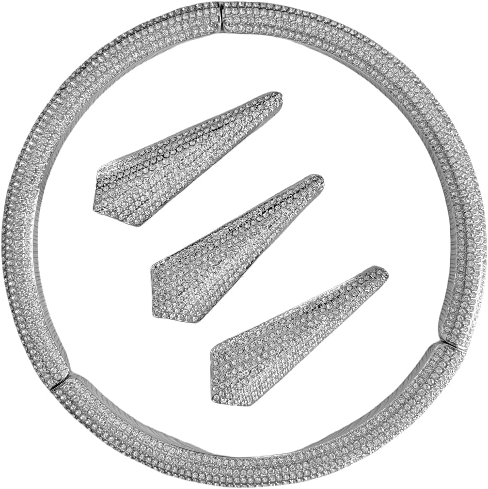 Car Front Emblem Sign Logo Bling Decal Cover Compatible with Mercedes Benz A200 B C300 E Class CLA CLS SLC GLA Decorative Frame Rhinestone External Accessories Front Sign Sticker