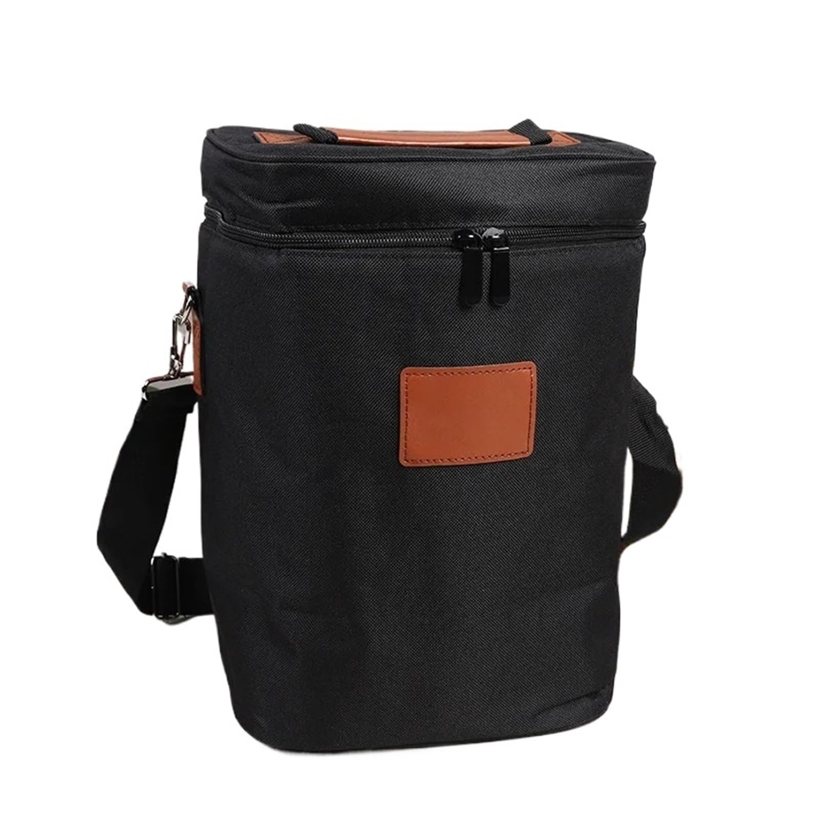 Borsa porta vino Bottiglia di vino più fresca | Borsa termica for vino, birra, viaggi for feste portatili all'aperto(Black)