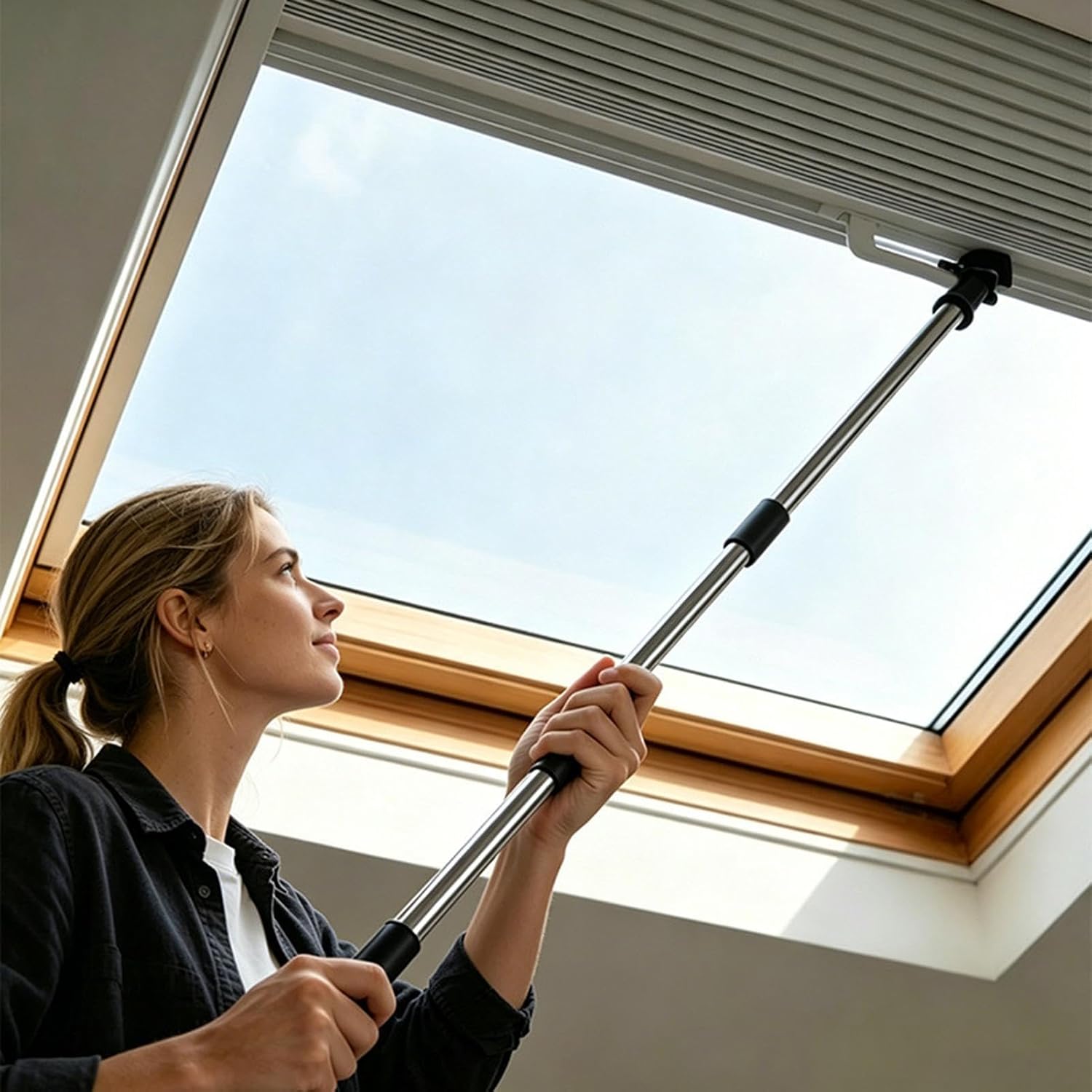Window Opener Pole Telescoping Easy Access Stainless Steel