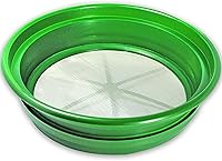 Vista 12 de SE Juego de Sartén Clasificadora Apilable de 13.25 Pulgadas de Ancho para Prospección de Oro - Incluye Pan de Tamiz de Malla de Acero Inoxidable