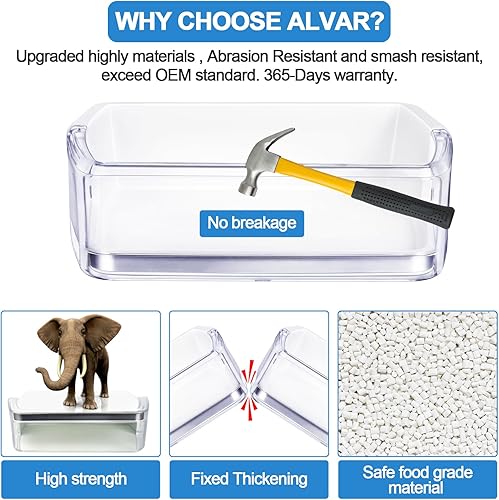 Miniatura 5 de DA97-08406A - Contenedor de puerta de refrigerador actualizado para Samsung Piezas de estante de puerta de refrigerador Samsung RF4287HARSXAA,