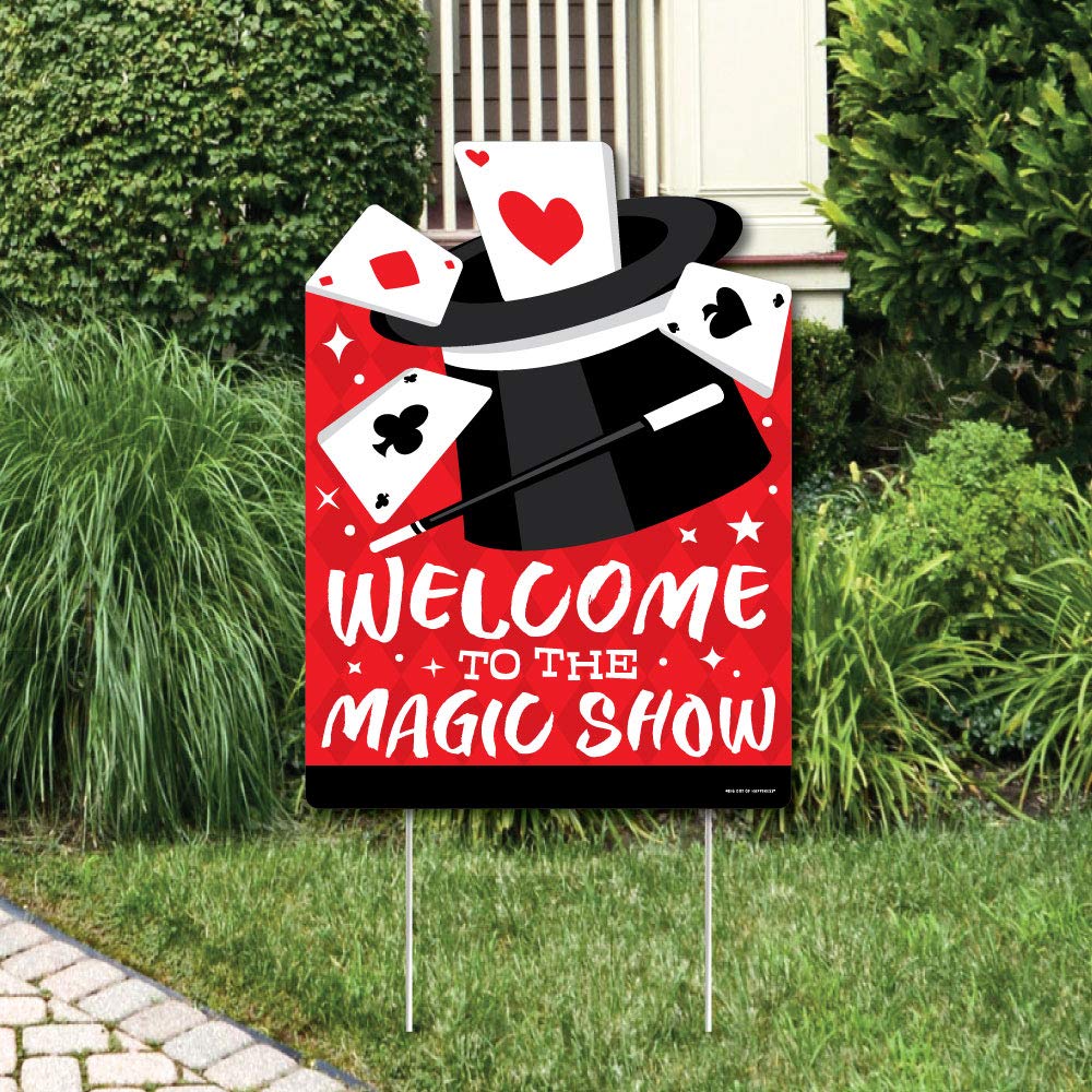 Big Dot Of Happiness Ta-Da Magic Show Fold & Flare Centerpieces - 10 Count Table Decor For Magician Birthday Party