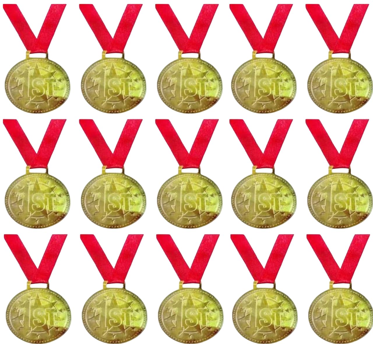 Swastik Enterprises Gold Medals for Competitions Award Medals for Students, Sports, Events, Achievements (Set of 15)-picture-27
