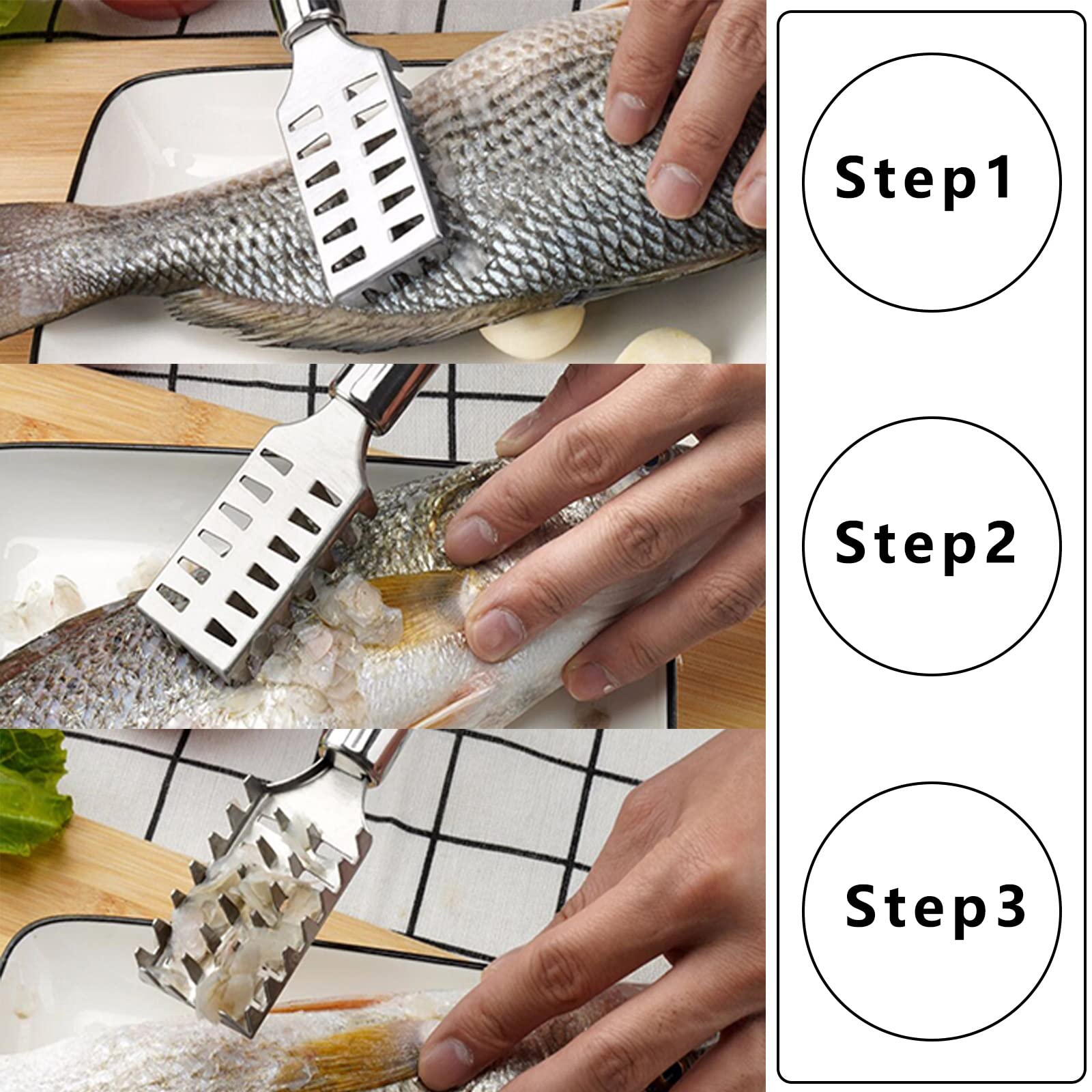Escalador De Pescado, Removedor De Escalador De Pescado De Acero