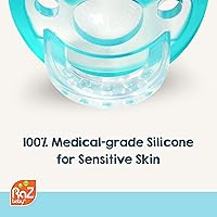 Vista 5 de RaZbaby Jollypop - Chupete para recién nacidos y más, fabricado en Estados Unidos, forma natural, de ortodoncia, compartido con amor en NICU