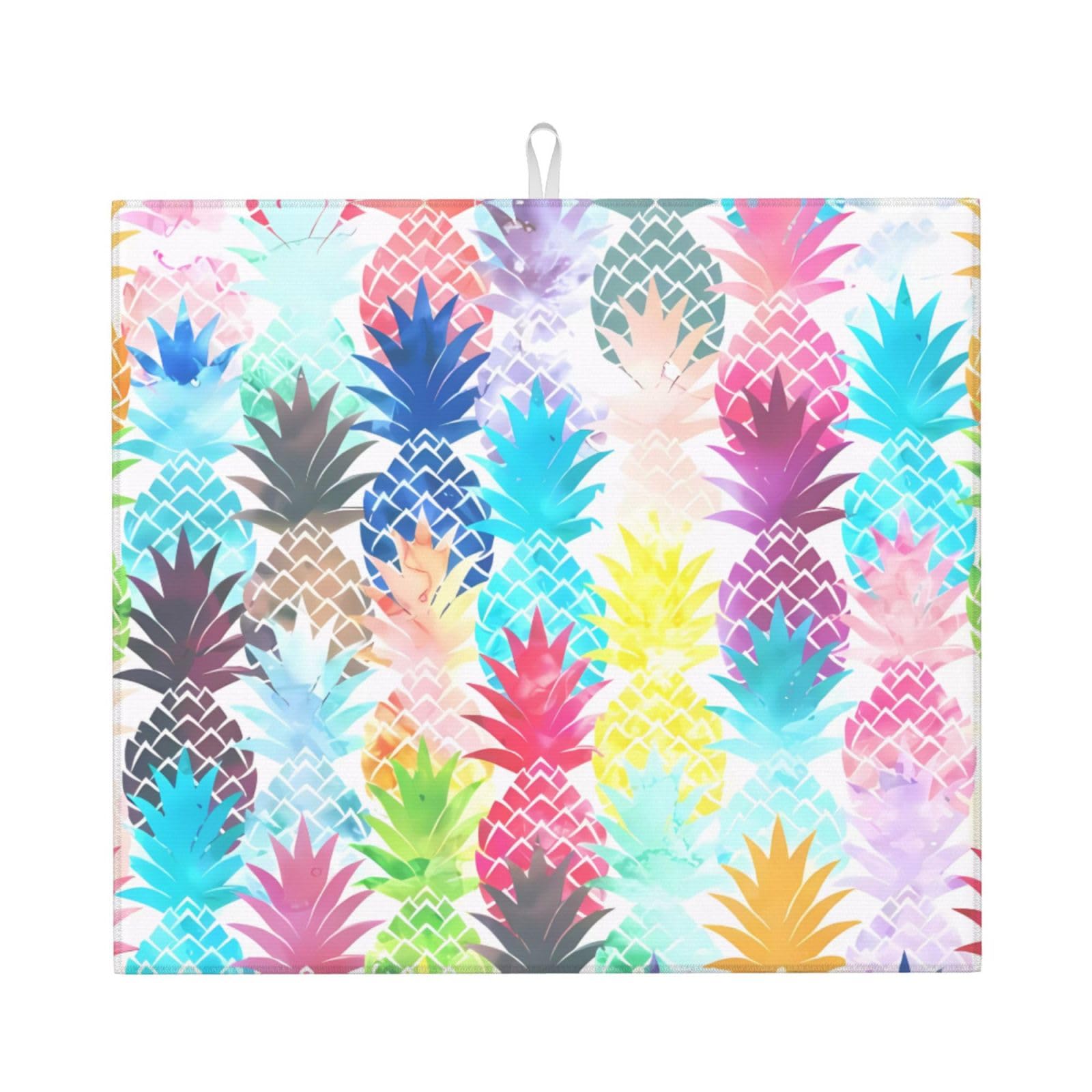 WHJSHOP painting Prints Kitchen Drying Mat – Absorbent Dish Throw for Countertops, Quick-Dry Non-Slip Layer with Colorful Prints, Ideal Housewarming Gift