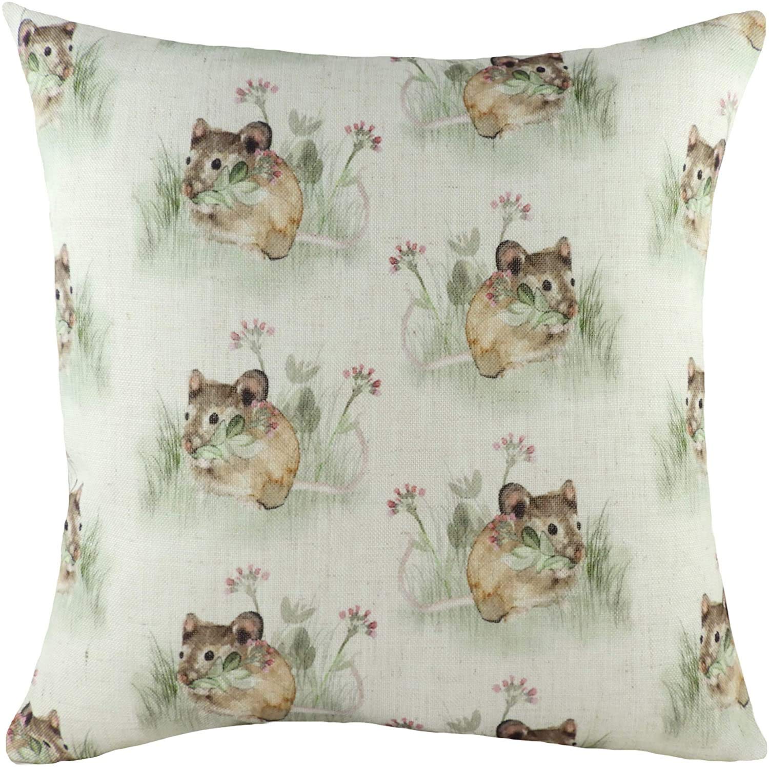 Floral Square Throw Pillow Cover