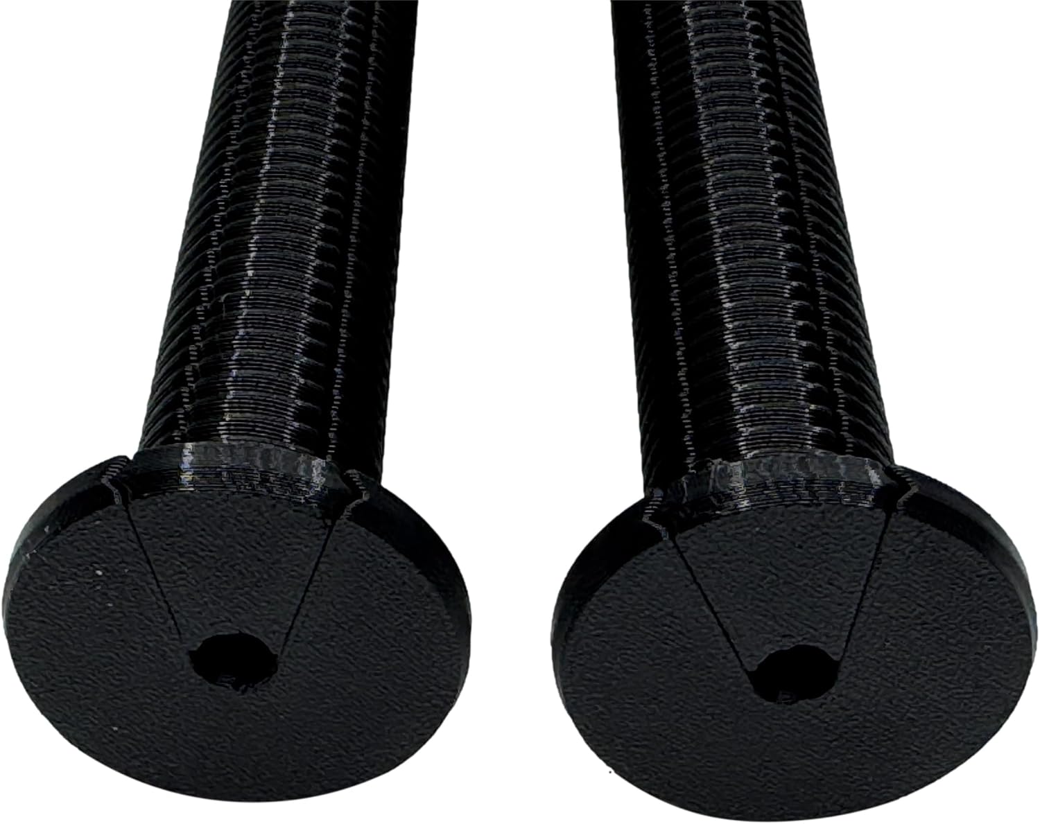 intulon Grommet for Thick Wall, Cable Pass Through, Threaded with Locking Nut, Silicone Caulk Included (V-23-7-241-BK-2P (Black, 2 Pack))