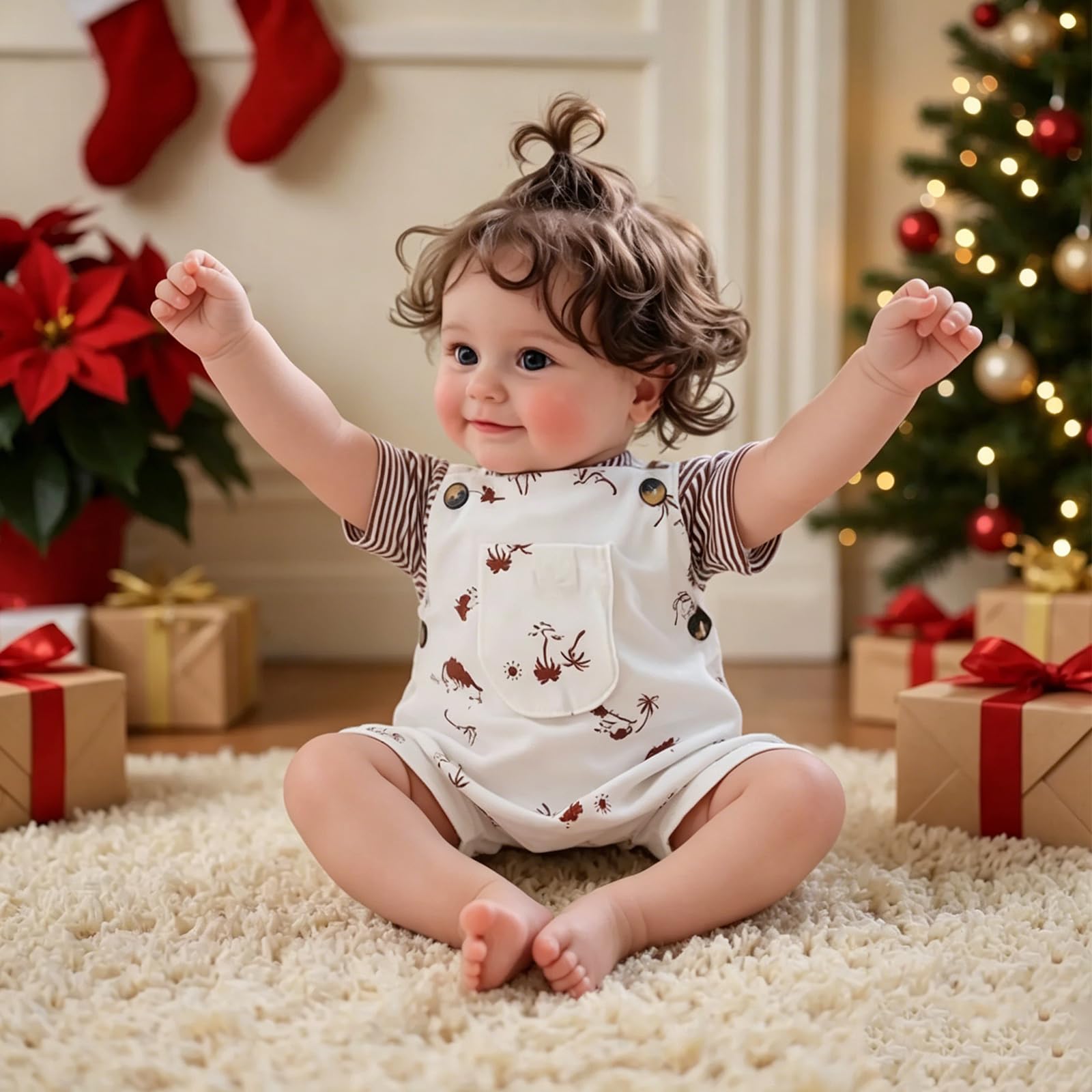 50 cm Realistische sitzende Reborn-Baby-Mädchenpuppe mit weichem Baumwollkörper, Neugeborenenpuppe mit großen wachen Augen, Spielzeug & Sammlergeschenk für Kinder ab 3 Jahren