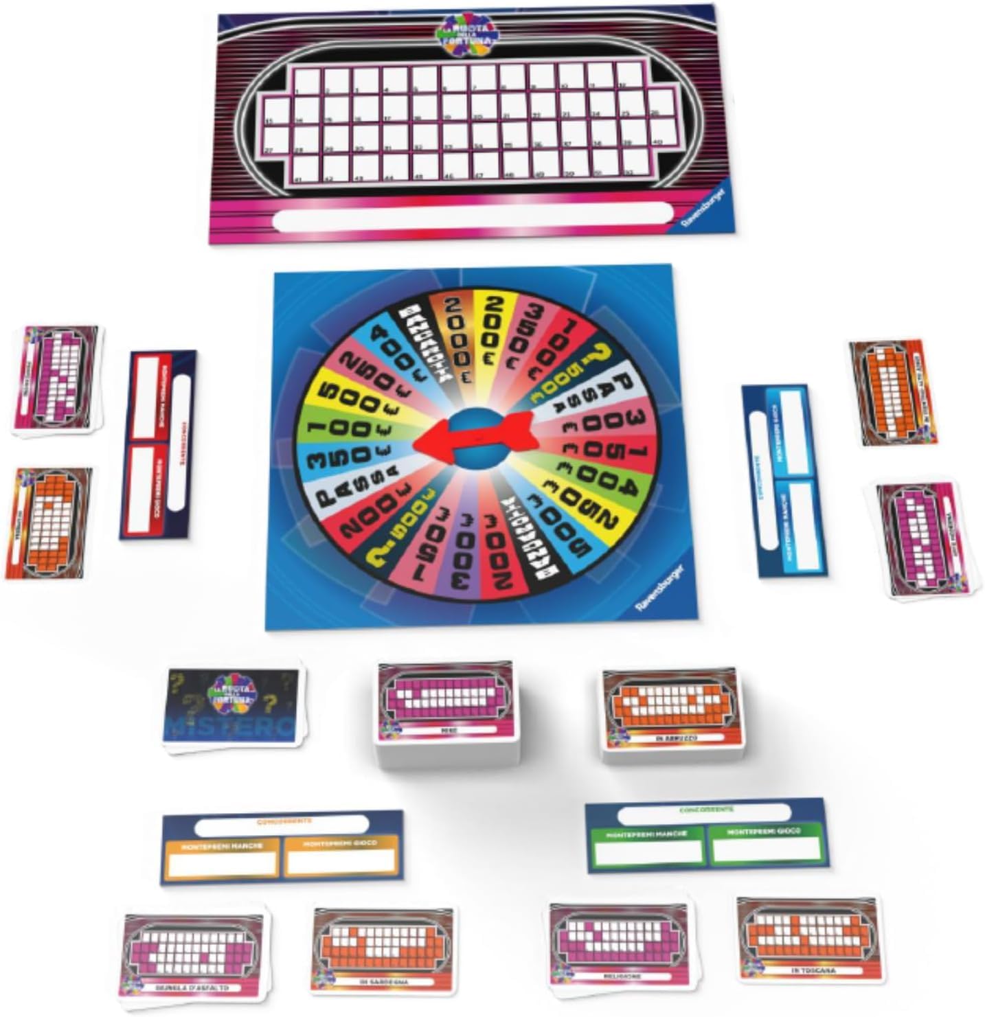 Ravensburger - La Ruota Della Fortuna | Giochi Da Tavolo Adulti | Gerry Scotti | Giochi Da Tavolo Divertenti +14 Anni | Gioco Da Tavola | 3+ Giocatori