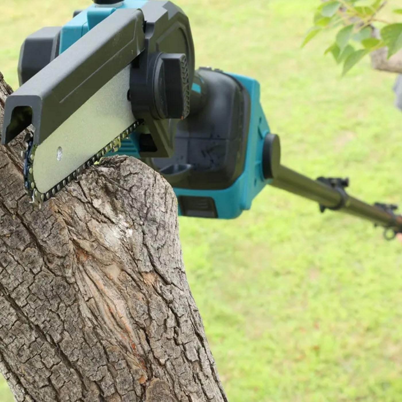 Kit Potatura a Batteria 3 in 1 – Forbice Elettrica + Mini Motosega 6" + Asta Telescopica 3m, Cesoie Professionali per Potatura Rami, Alberi, Siepi e Vigneto