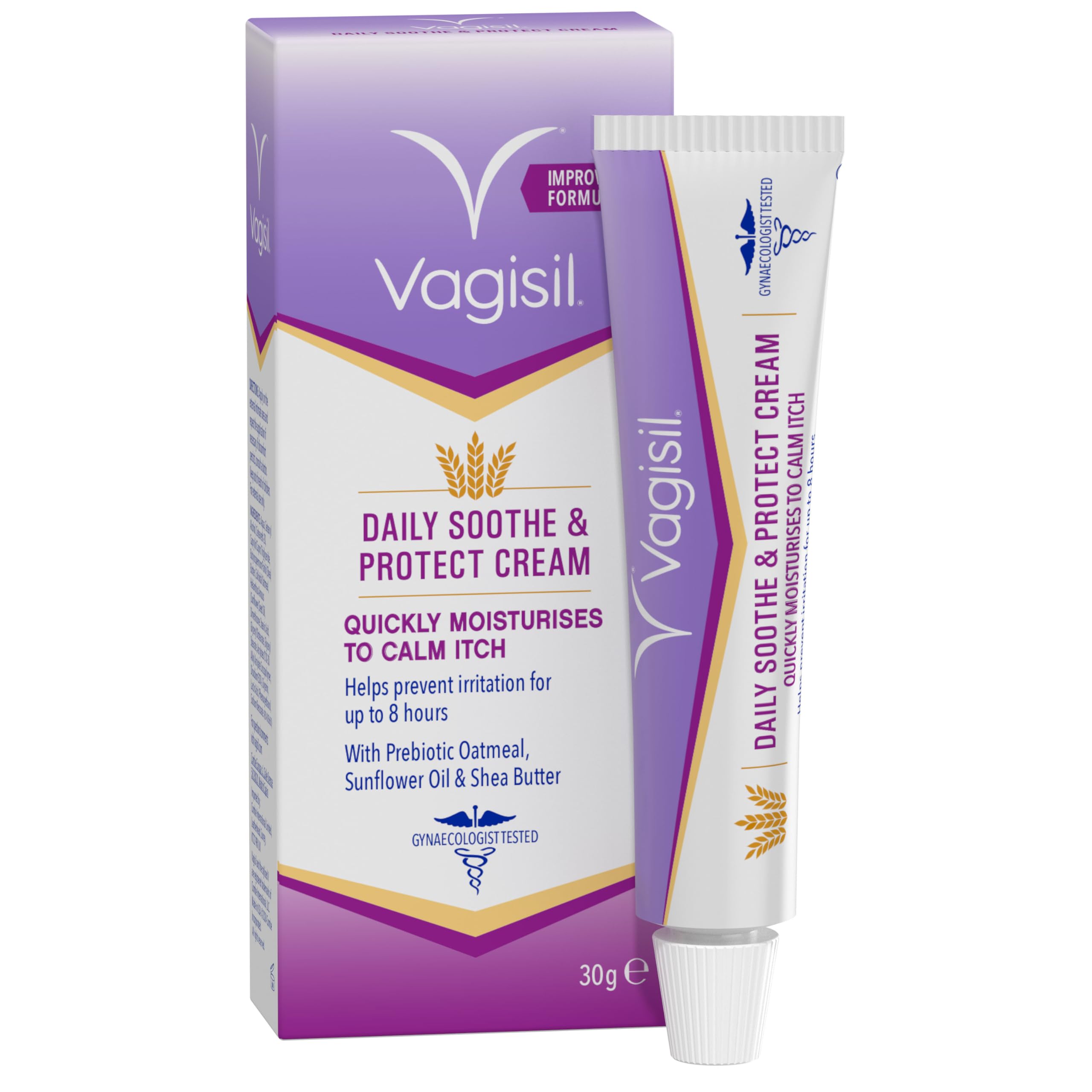 Vagisil Cream Daily Soothe & Protect For Women & Sensitive Skin, 30G