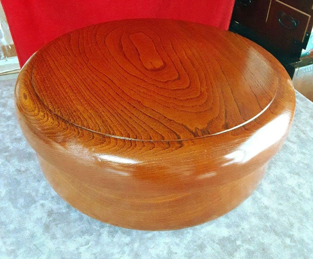 Amazon.co.jp: 天然木くりぬき 茶櫃 茶びつ 一尺 : ホーム＆キッチン