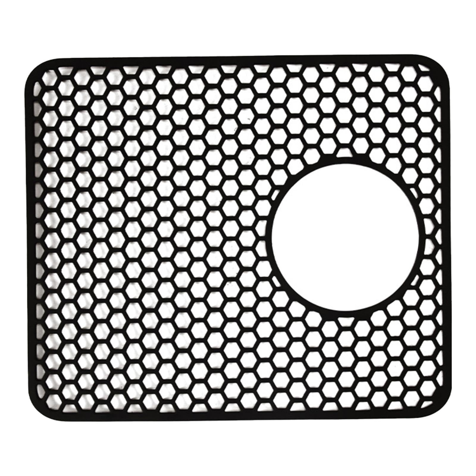 Alfombrilla de silicona para fregadero plegable y resistente que protege tu vajilla negra