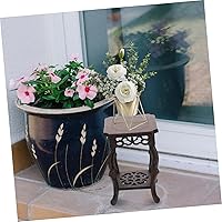 Vista 6 de DOITOOL Pedestal de exhibición de madera para plantador Soporte de maceta rústico estilo aleatorio