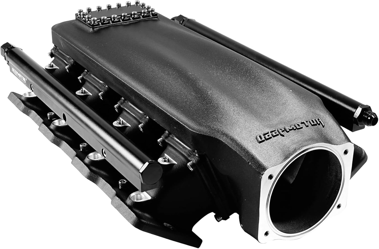 LSI/LS2/LS6 102mm Casting Bolted Intake Manifold with fuel rail and Burst Panel Flange (Black)