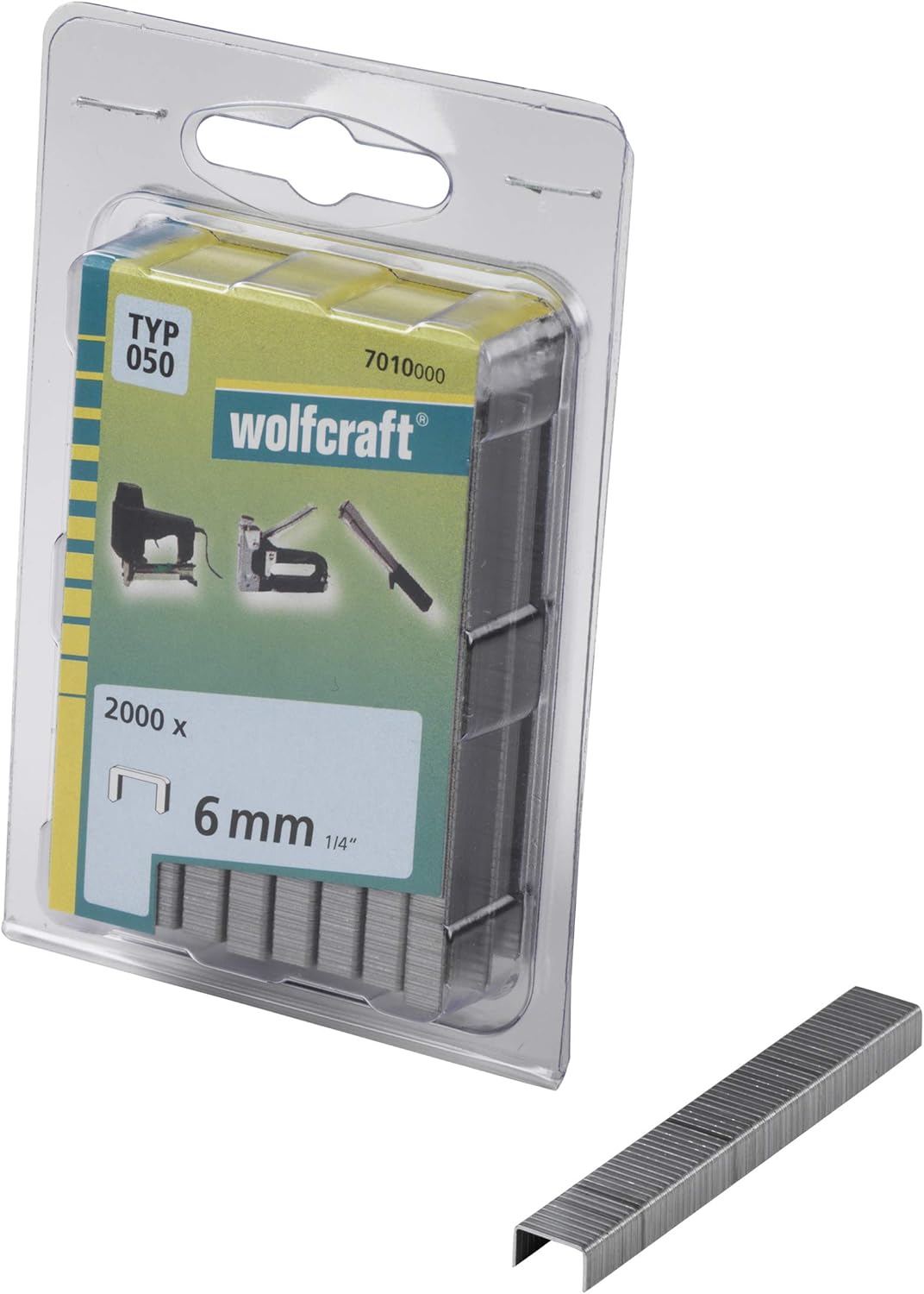 Wolfcraft 7010000 6mm Type 050 Broad Back Staples