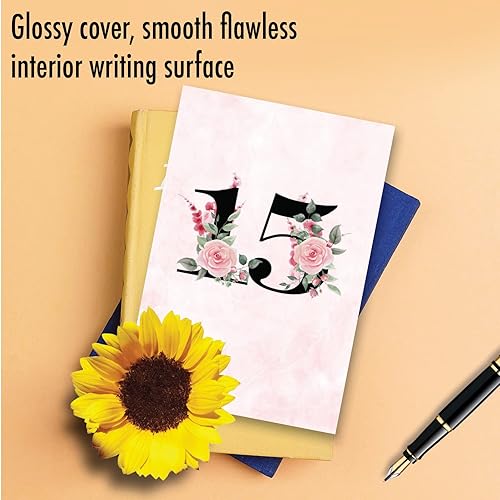 Miniatura 5 de NobleWorks - Tarjeta de felicitación de aniversario de 15 hito con sobre de 5 x 7 pulgadas (1 tarjeta) Trabajo floral 15 C10492MAG-WA