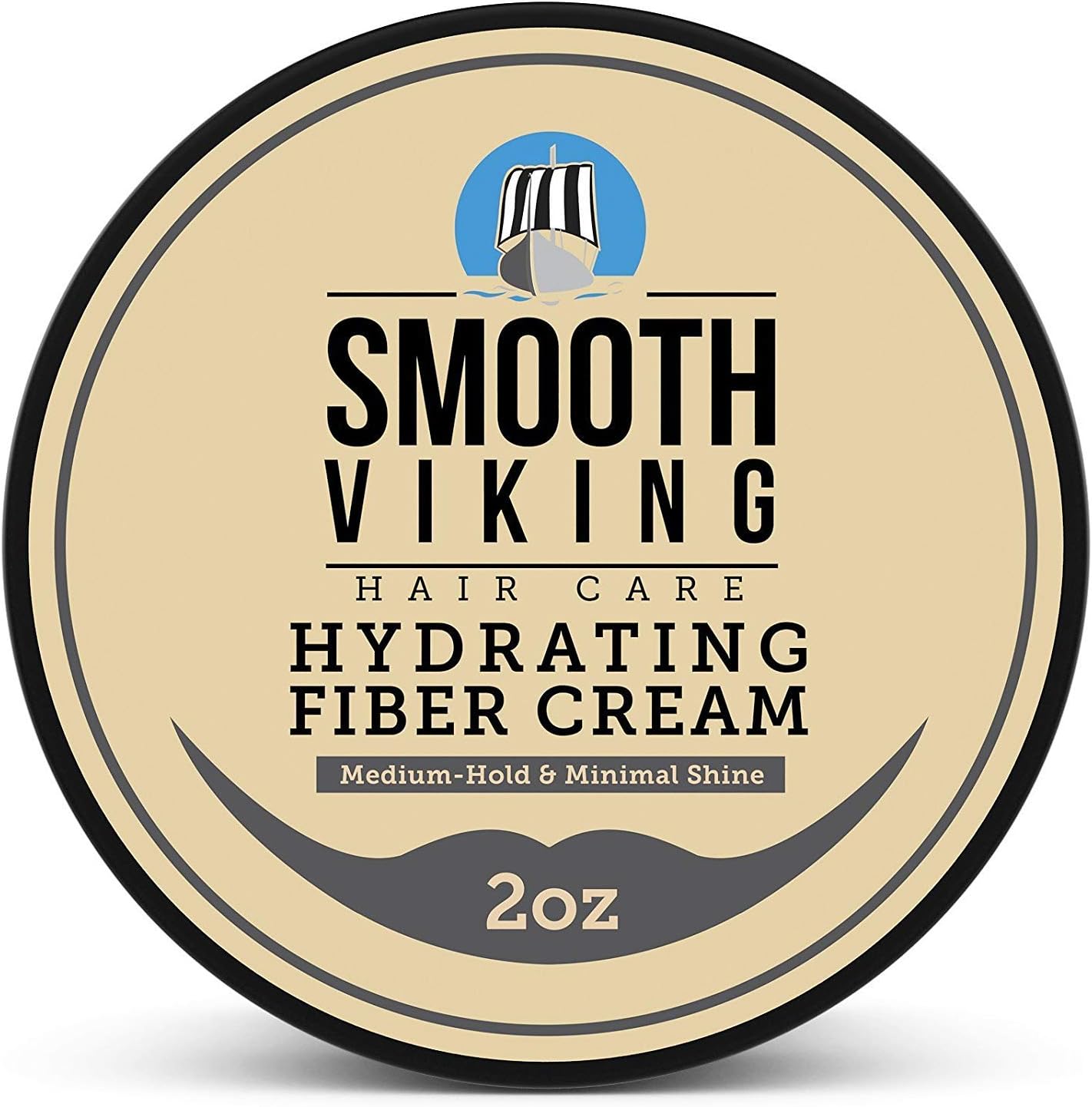 Smooth Viking Hydrating Fiber Cream for Men - Hair Cream for Men, Hair Gel for Men, Mens Hair Products, Mens Hair Paste, Styling Cream Men - Made in USA, 2oz