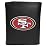 Siskiyou Sports NFL San Francisco 49ers Tri-fold Wallet Large Logo, Black
