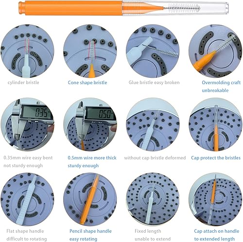 Miniatura 3 de Cepillos de limpieza de cabezal de ducha boquilla de cabezal de ducha tapón para quitar pasadores púas pequeñas herramienta de limpieza pasadores de
