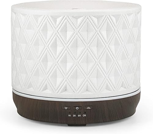 Miniatura 8 de Earnest Living Difusores de aceite esencial para aceites esenciales, difusor de habitación grande, difusor de cerámica blanca, difusor de