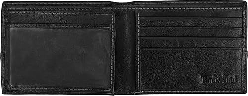 Miniatura 4 de Timberland Billetera híbrida de cuero para hombre, Negro -
