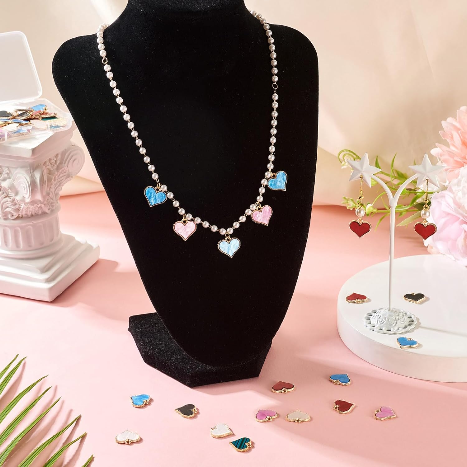 Beadthoven Enamel Charms for Jewelry Making Cute Alloy Enamel Pendants Small Enamel Dangle Charms for Bracelets Necklace Earrings Keychains DIY Supplies - Image 2