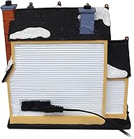 Vista 4 de Casa de Pueblo Navideño con Muñeco de Nieve – Edificio Coleccionable de Aldea Navideña Musical Iluminada con Nieve – Adición Perfecta para tus