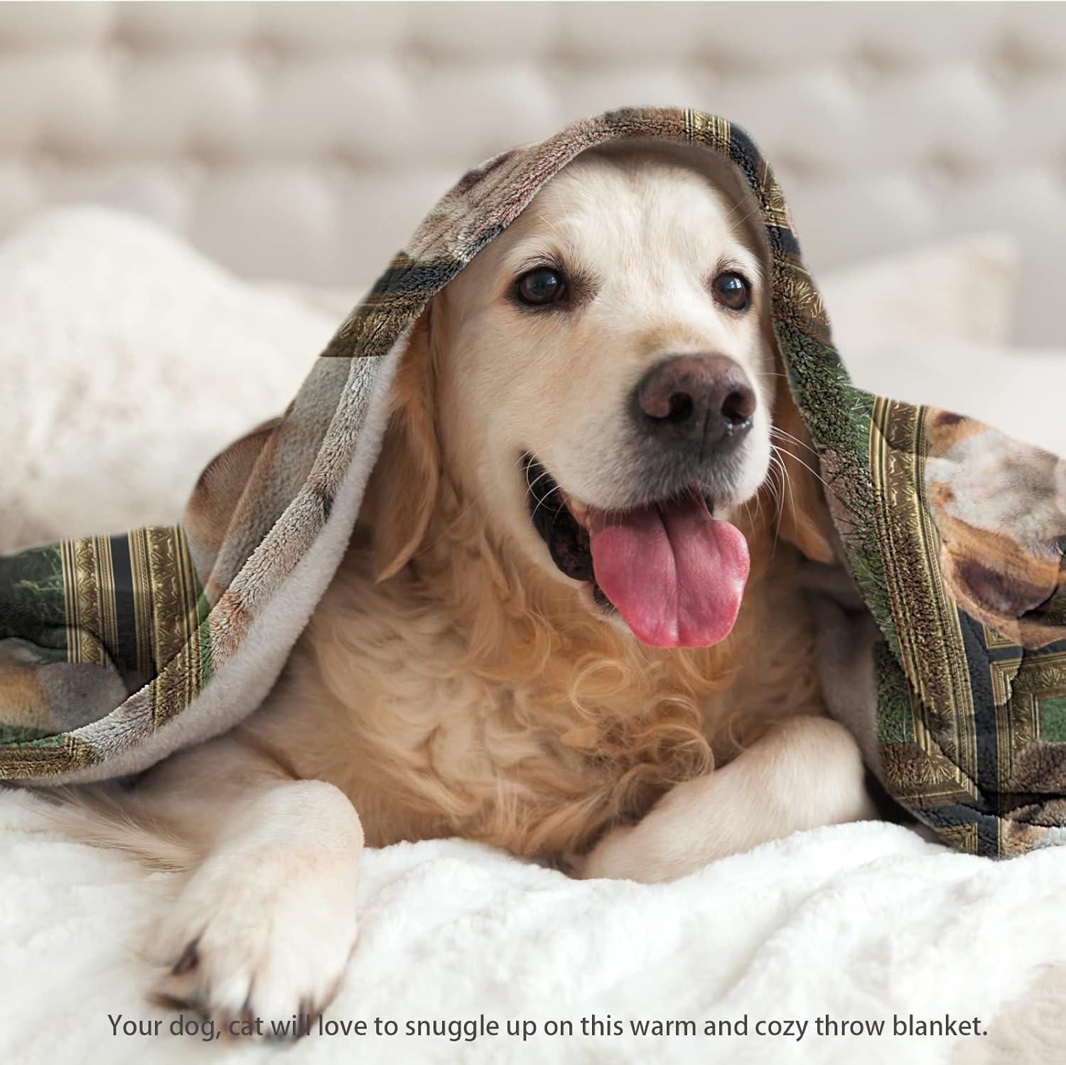 Throw Blanket English Bulldog Dog Blankets Fuzzy Fleece Soft Blanket Cozy Warm Travel Blanket for Couch Sofa or Bed, Dogs Lover Gift, 50 x 60 Inch