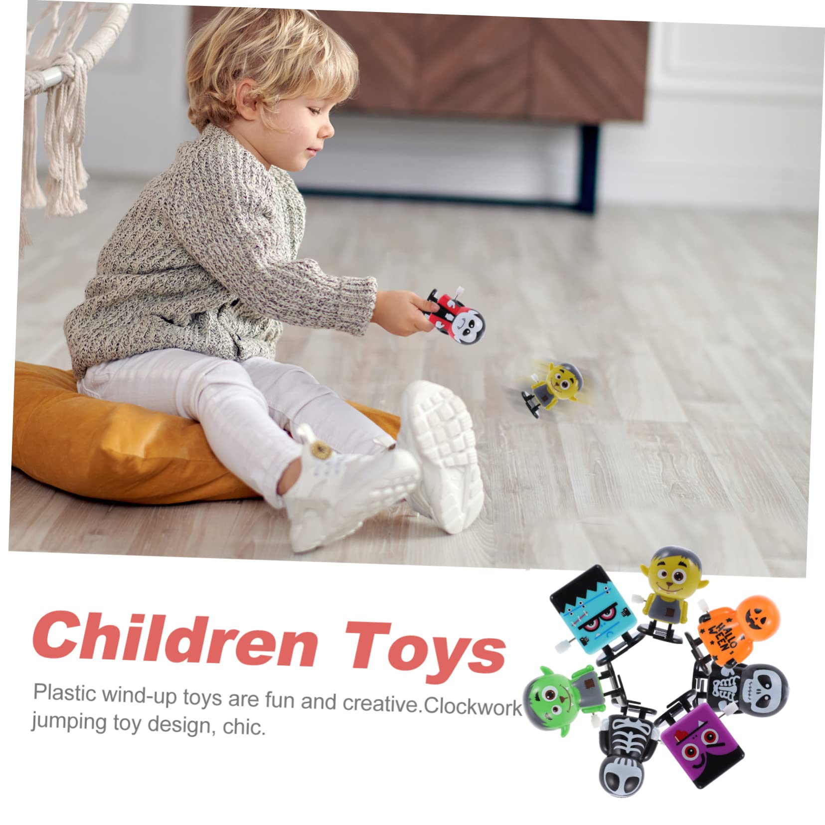 CIYODO Juguetes De Cuerda De Halloween – Set De Figuras Saltarinas De Colores Surtidos Para Niños, Diversión Sin Pilas