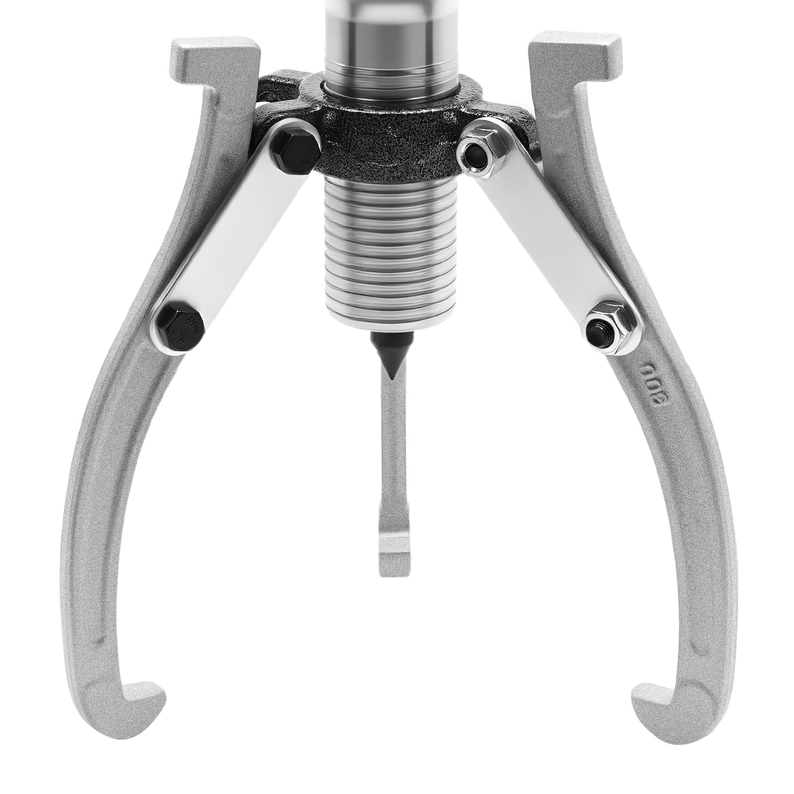 Extractor hidráulico 15T, acero al carbono, mango giratorio 360°, 18 cm, alcance máximo, hidráulico, extractor de cubos, extractor de polas, 3 mandíbulas, extractor de rodamientos hidráulicos