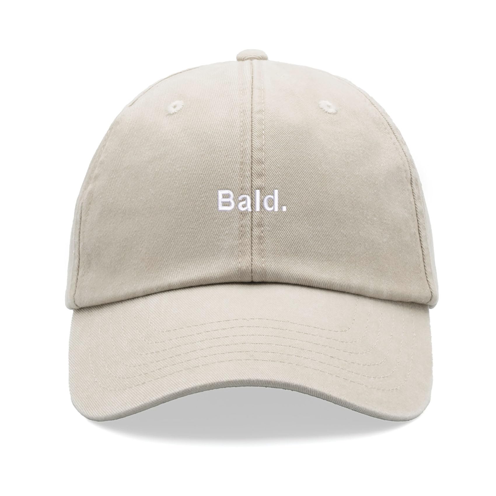 Cap Base Unisex Stone Bald. Baseball Cap Vintage Washed Dad Hat Low Profile Adjustable