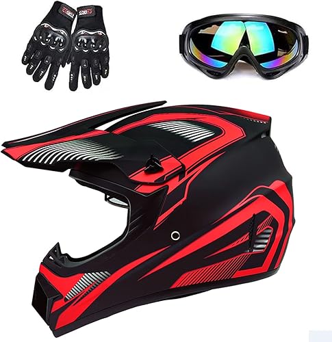 Casco para adultos de 4 ruedas, casco de motocross DOTFMVSS-218, cómodo y transpirable, casco completo para locomotoras utilizadas en todas las