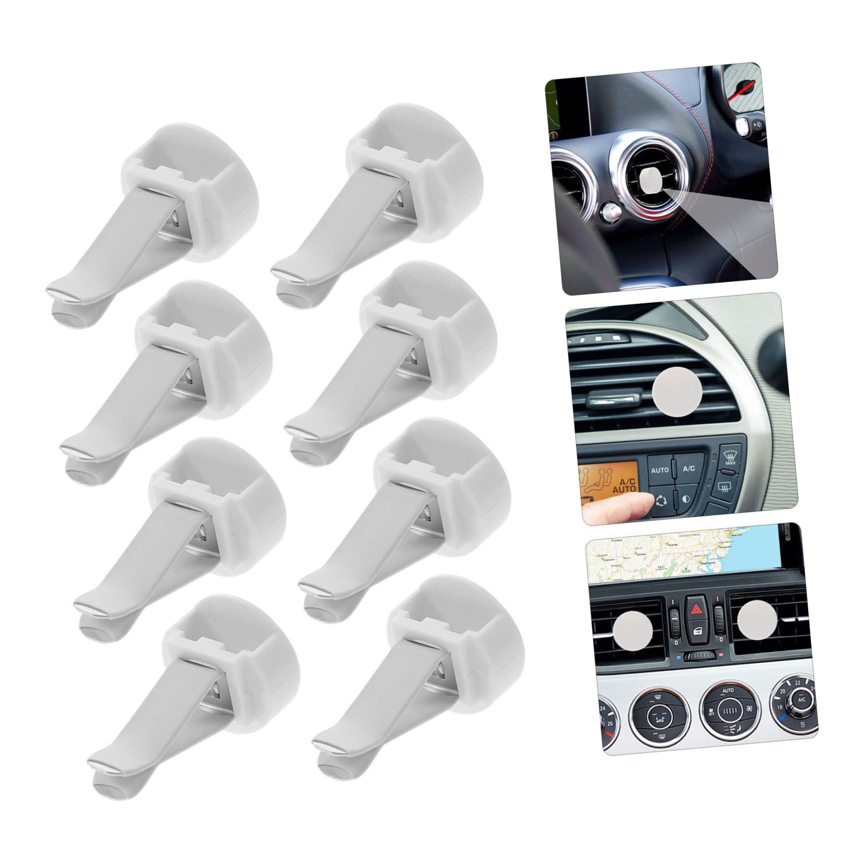 CHILDWEET Clip per Bocchetta Aria Auto e Profumatore Fai da Te Ganci per Auto Accessori Resistenti in Metallo e Plastico, 100 Pezzi per Decorare L'auto