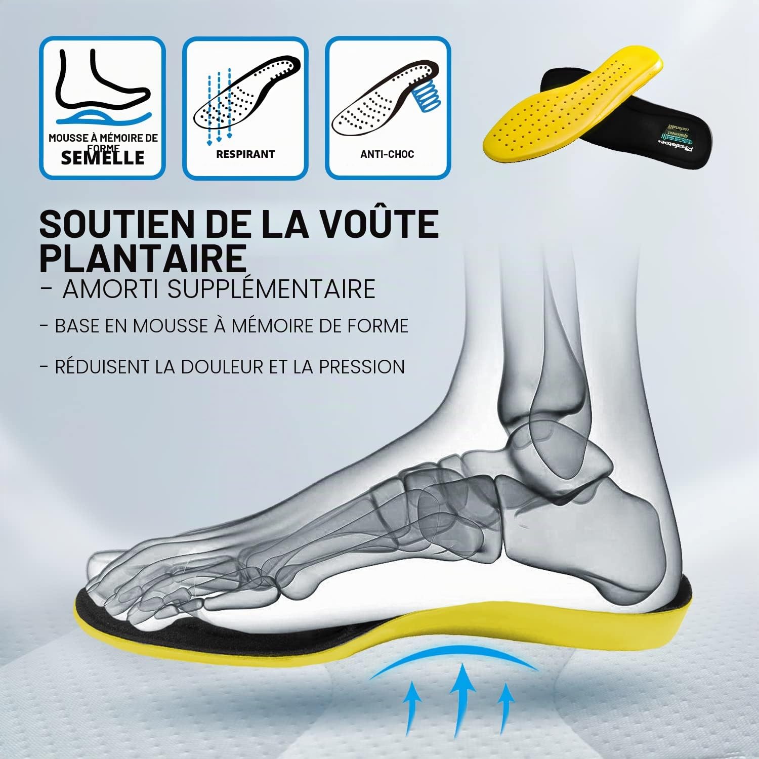 SAFETOE Bottes de protection de sécurité pour tronçonneuse Classe 1 avec bout en acier véritable de vache robuste Cuir à mémoire de forme Semelle intérieure en mousse à mémoire de forme Coupe sur bois