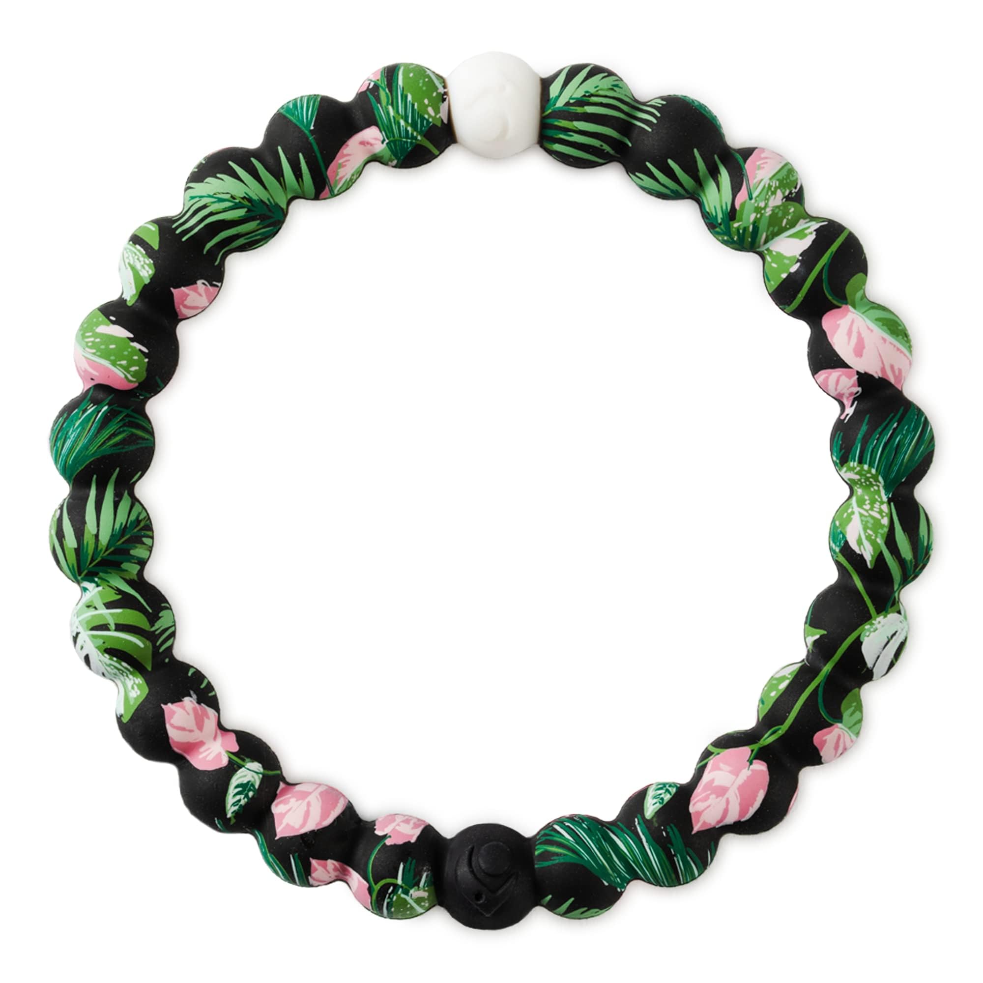Lokai Surf Hawaiian Navy Lei Beaded Silicone Bracelet