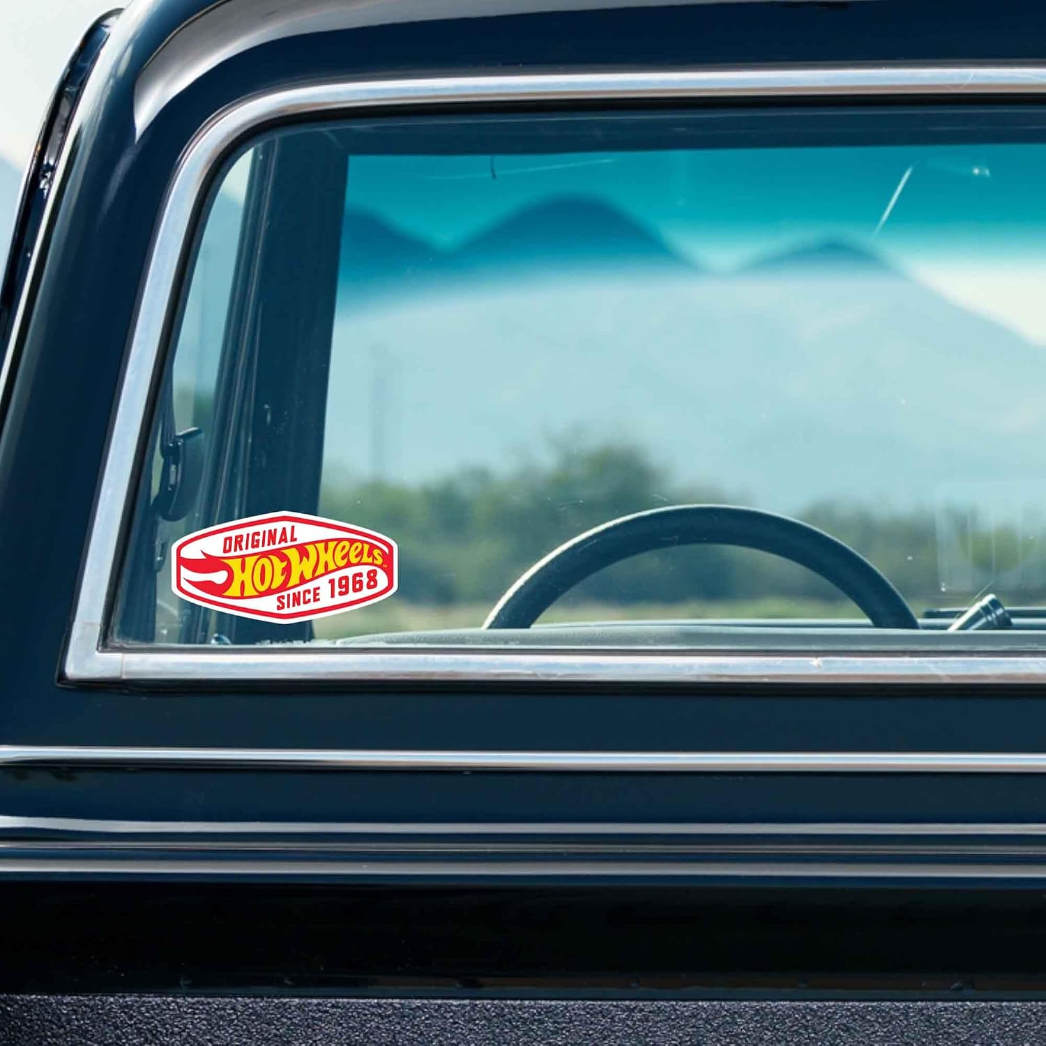 Hot Wheels Badge Adhesive Vinyl Decal - Fun Hot Wheels Sticker for Car Window or Bumper