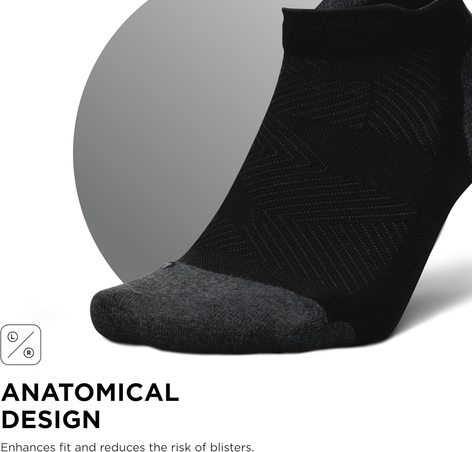 Feetures Elite Max Cushion No Show Tab - Running Socks for Men & Women - Athletic Compression Socks - Moisture Wicking - Medium, New Black-6Pack - Image 4