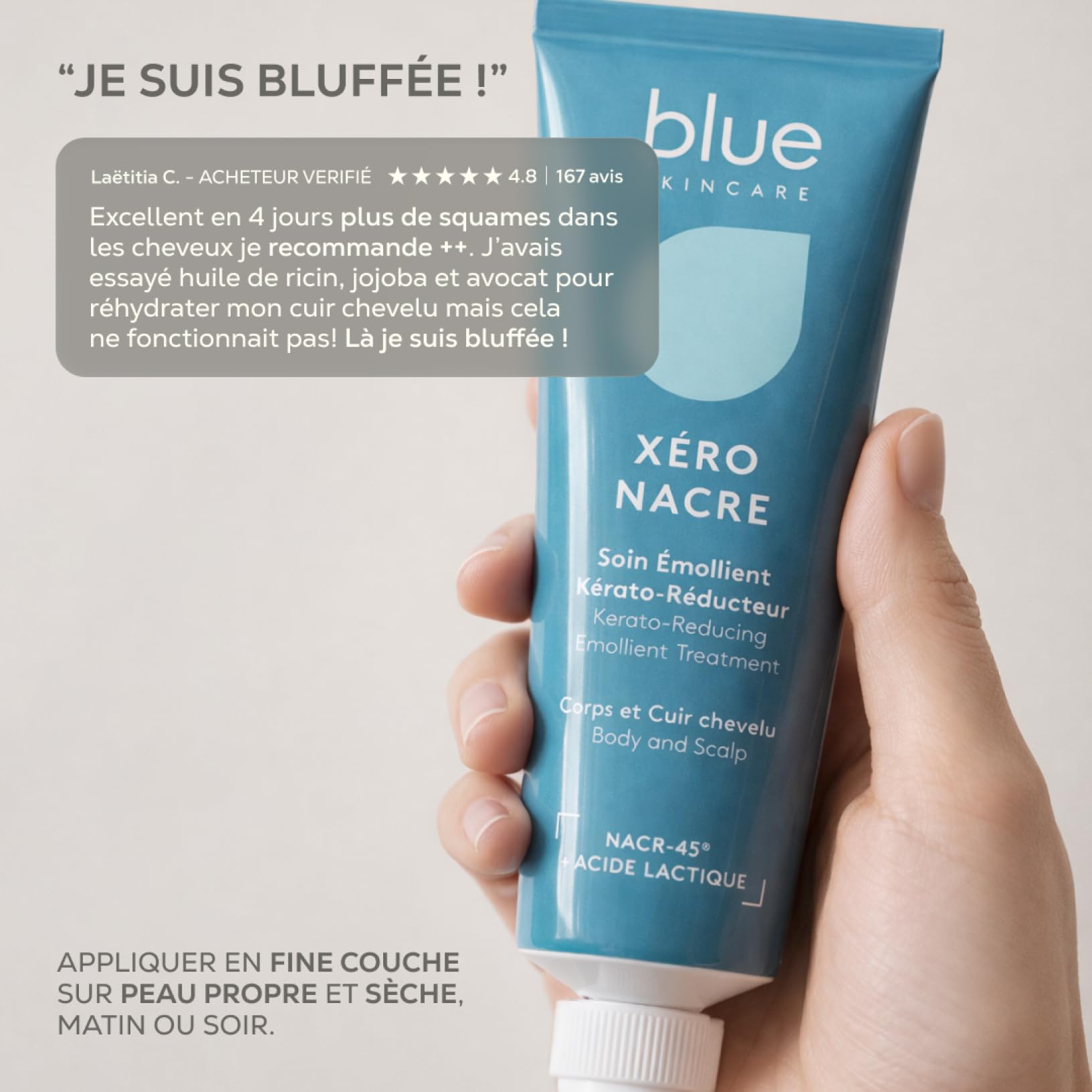 Soin Émollient Kérato-Réducteur Xéro Nacre 99% Naturel Sans Parfum 100 ml