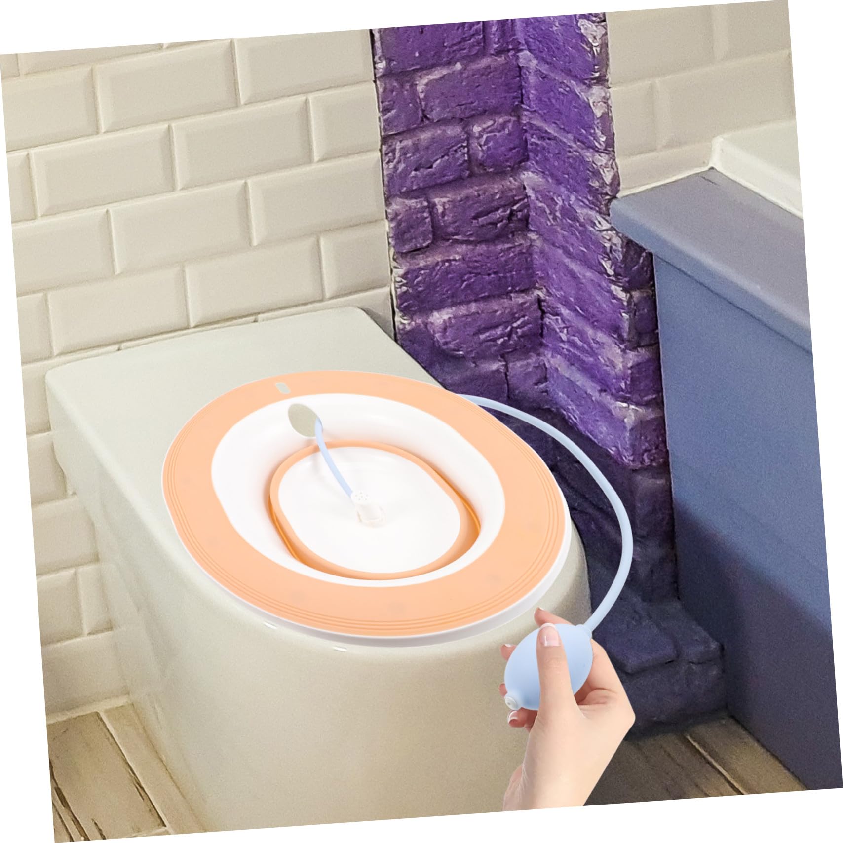 Bacinella da Bagno Sitz Rosa per Donne, Realizzata in PP e TPR, Facile da Lavare, Compatibile con WC, per Post Parto e Impiego Quotidiano