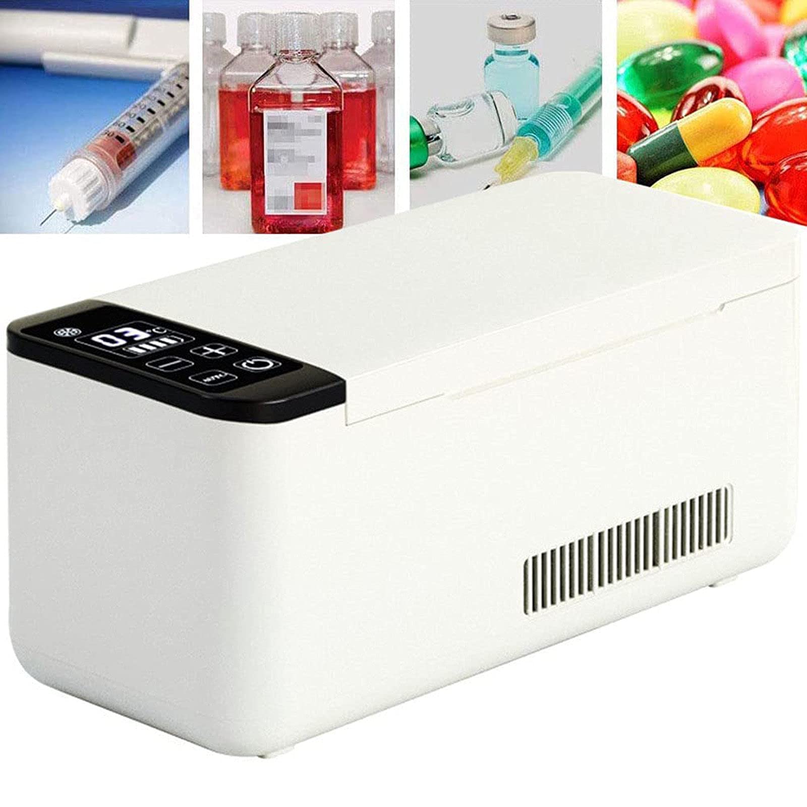 Borsa da Viaggio per insulina, Borsa frigo per insulina, Custodia da Viaggio per insulina con Display a LED, Comoda Borsa frigo per diabetici isolata per Penna per insulina, per fr