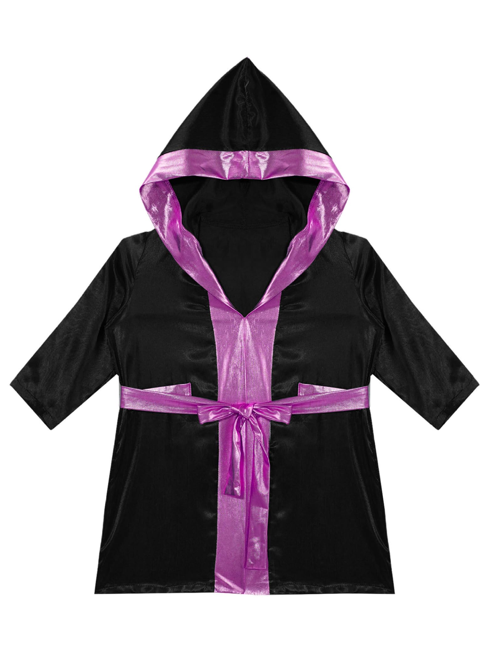 Ropa de boxeador para niños y niños, abrigo de boxeo, kickboxer, boxeo, chaqueta, abrigo con capucha, bata con cinturón