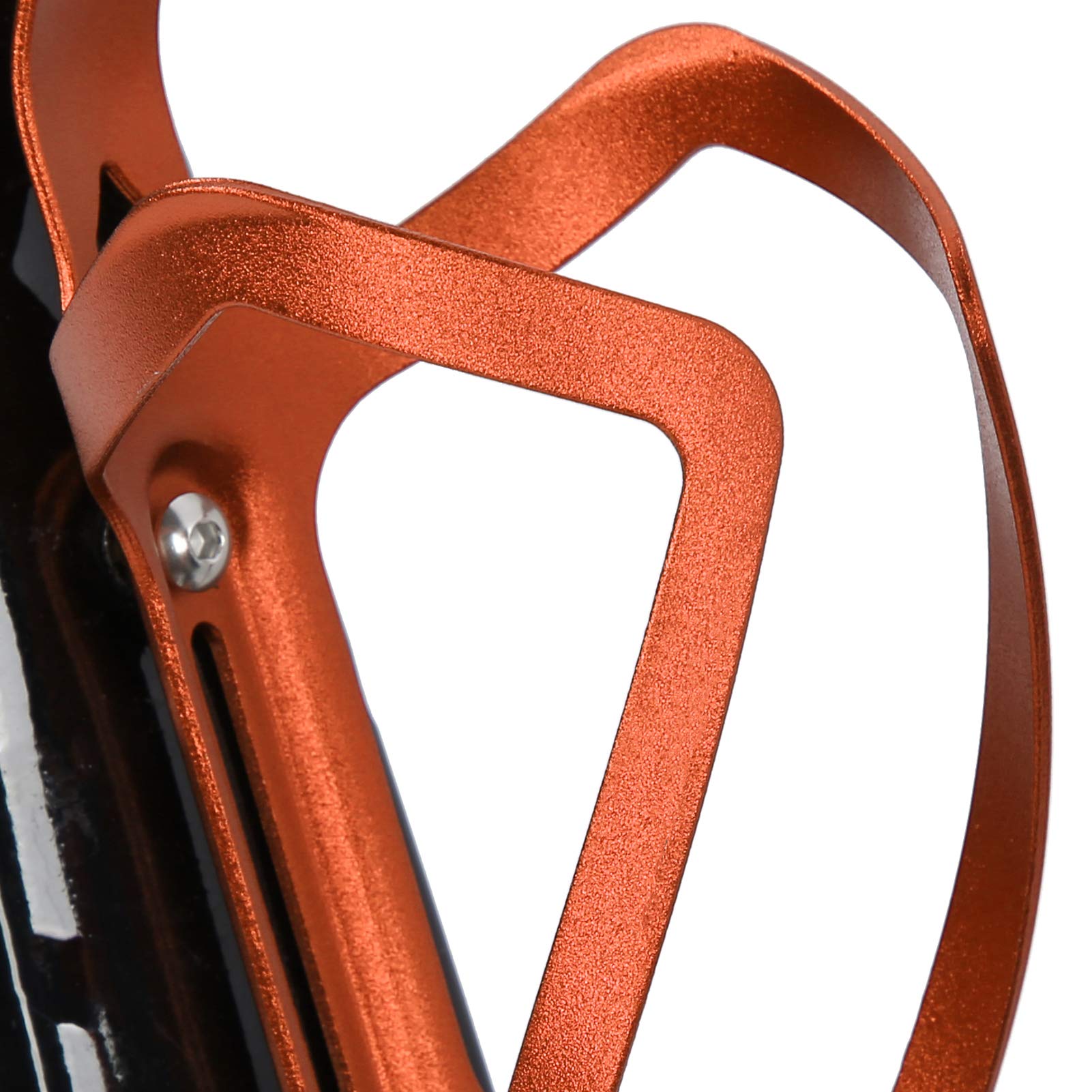 Uchwyt na butelkę rowerową ze stopu aluminium Uniwersalny rowerowy uchwyt na bidon Klatki na kubki Lekki uchwyt na butelkę Stojak na butelkę do jazdy na rowerze Rowery szosowe i górskie(Pomarańczowy)
